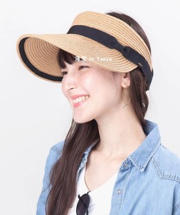 太阳帽UPF50 CabloCamurie遮阳帽女空顶防晒防紫外线夏季 日本代购