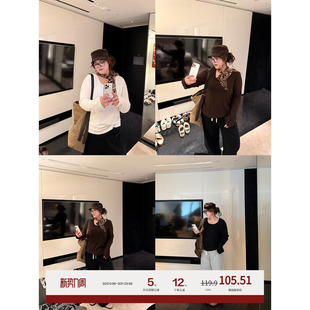 内搭长袖 2025新款 上衣 U领三色打底衫 老章和小胖PONGKIKI入店BI备