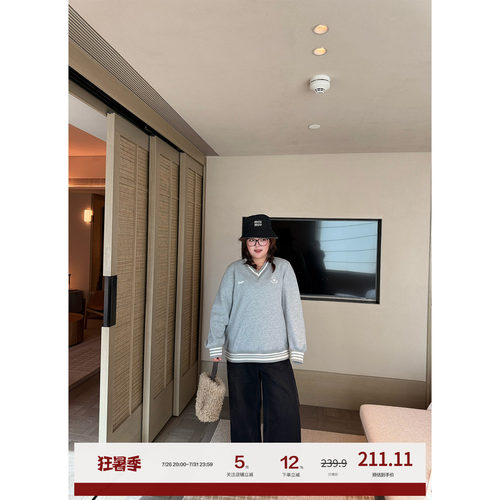 老章和小胖PONGKIKI巴黎左岸雾感黑灰九分牛仔裤女大码百搭直筒裤