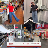 百搭休闲裤 阔腿裤 女大码 老章和小胖PONGKIKI莱赛尔天丝垂垂牛仔裤