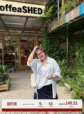 老章和小胖PONGKIKI原色牛仔半裙大码夏季半身裙显瘦百搭胖mm裙子