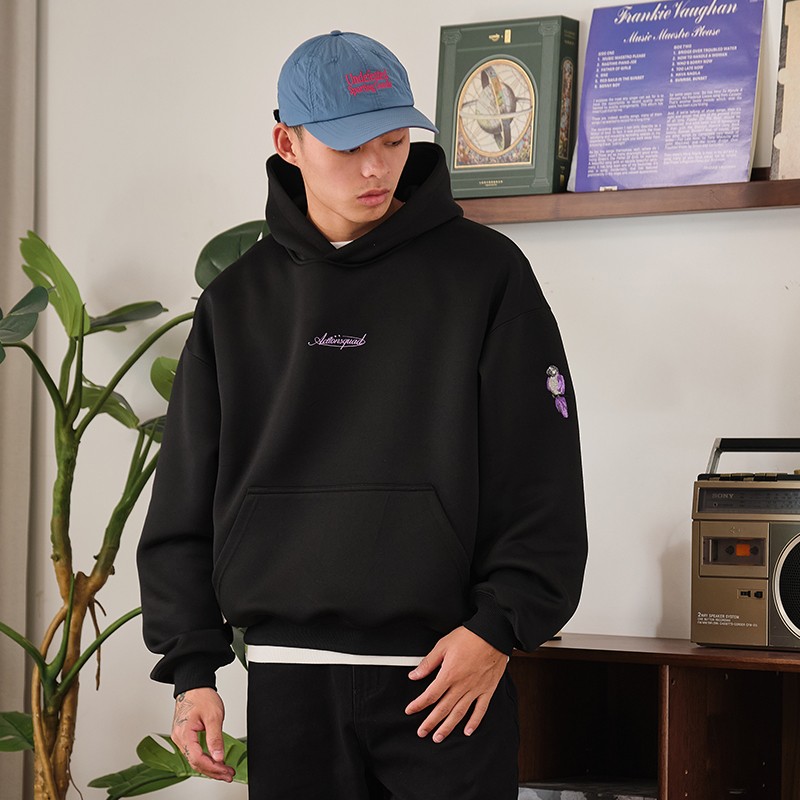 500G重磅Boxy短宽加厚连帽卫衣