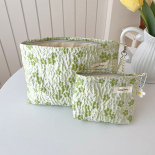 2025新款 大容量内胆收纳包补妆洗漱包 小清新化妆包女旅行便携式
