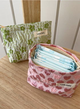 卫生巾小零钱收纳包口红粉饼便携式姨妈巾月事包充电器杂物化妆包