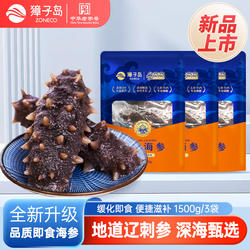 獐子岛即食海参500g参萌萌大连底播海参非淡干鲜食海参无冰辽参