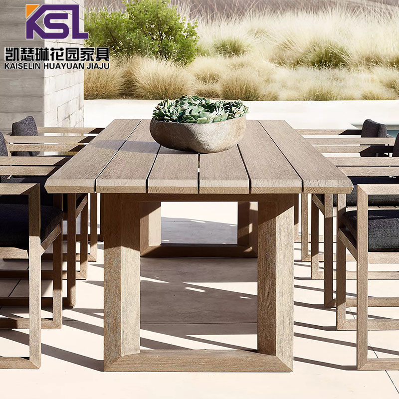 花园实木防腐木室外桌防水防晒