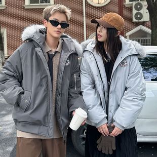 黄子弘凡NICEBAD原WORKSOUT连帽毛领派克羽绒棉服复古现货款