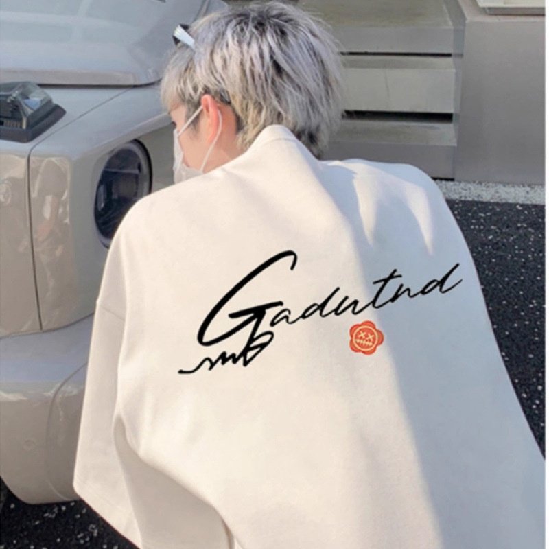 纯棉大码300斤短袖t恤男中性风穿搭夏季美式高街潮牌学生宽松上衣