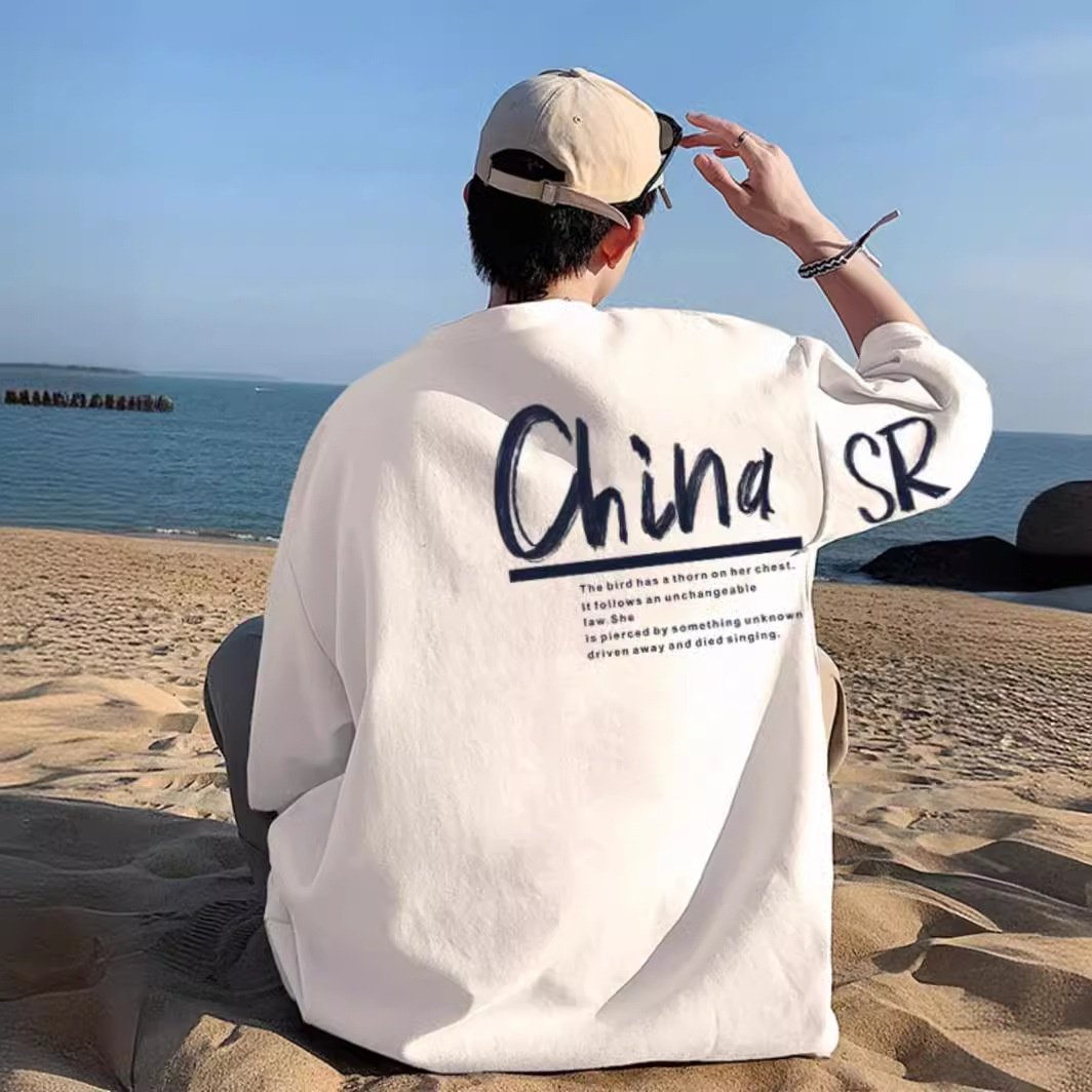 纯棉2023新款港风z潮牌流行大码宽松短袖2-300斤上衣时尚印花t恤