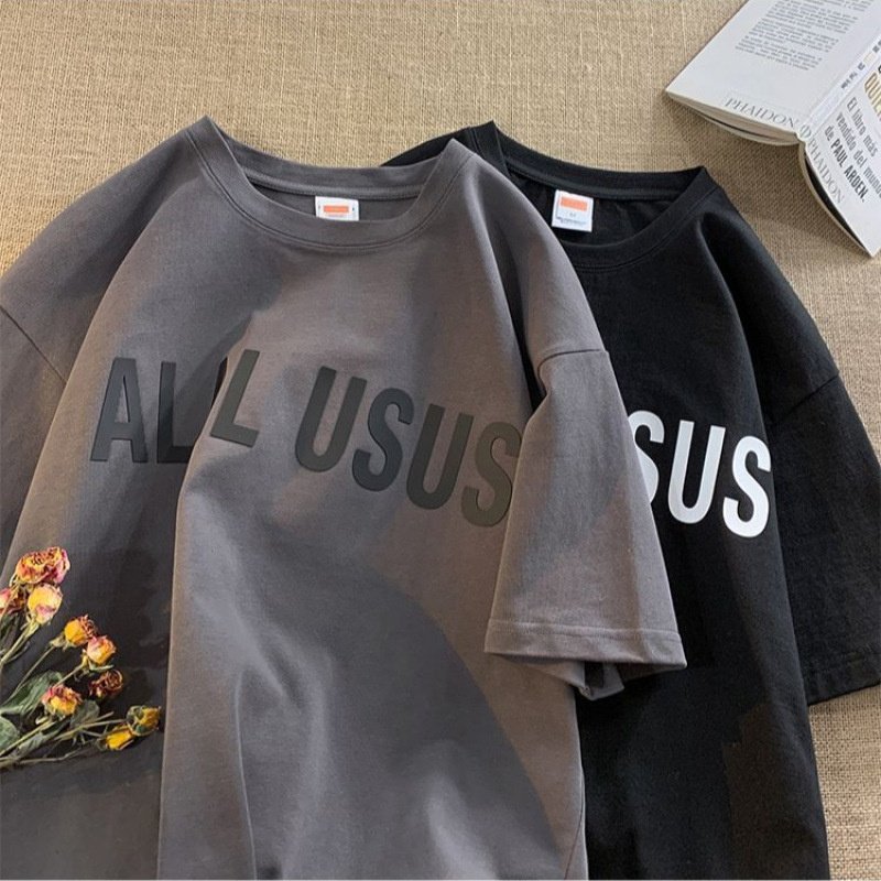 胖子100%棉大码300斤时尚美潮酷街头设计个性百搭宽松显瘦短袖T恤