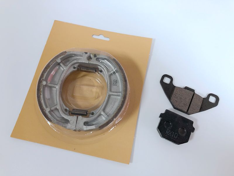 适用摩托车国4电喷版VF100E/HJ100T-8C前后刹车皮碟刹片刹车块