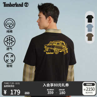新款 T恤夏季 户外休闲透气印花A6B6Z 短袖 Timberland添柏岚官方男装
