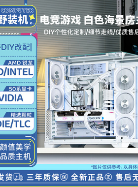 幕野装机 AMD 华硕5060TI/5070/5070TI/5080 白海景房DIY电脑主机