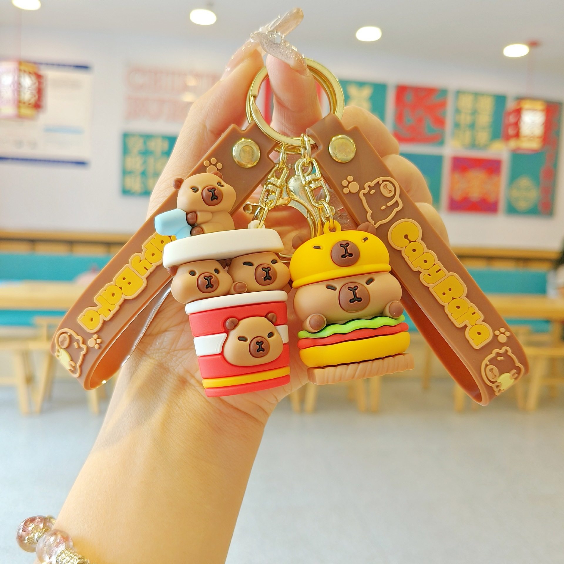 新款卡皮巴拉卡通钥匙扣可爱书包挂件汽车钥匙链娃娃机小礼品批发,节庆用品/礼品,钥匙扣,淘宝优惠券,粉丝福利购,淘宝优惠卷