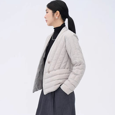 休闲轻薄羽绒服女马甲短款