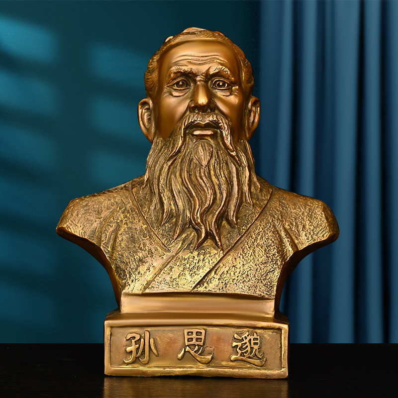 黄铜张仲景摆件药房中医馆华佗