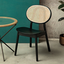 北欧艺术设计中古家具简约白蜡木靠背椅橡胶木椅子餐椅单人休闲椅