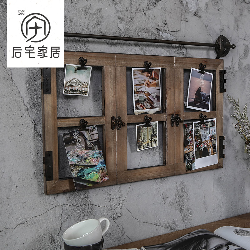 美式工業牆飾複古做舊假窗裝飾挂件創意照片牆壁挂鐵木工藝品壁飾在類目 家居飾品, 壁飾中 - 來自Buy2taobao.com提供專業的淘寶代購服務
