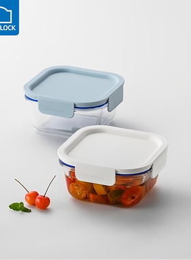 乐扣乐扣饭盒玻璃保鲜盒微波加热专用碗上班族带饭餐盒水果便当盒
