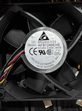 台达AFB1248EHE 48V 0.60A 12038 12CM大风量散热风扇
