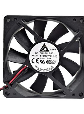台达 AFB0824HHB 0.15A  24V 8015 两线 大风量静音直流散热风扇