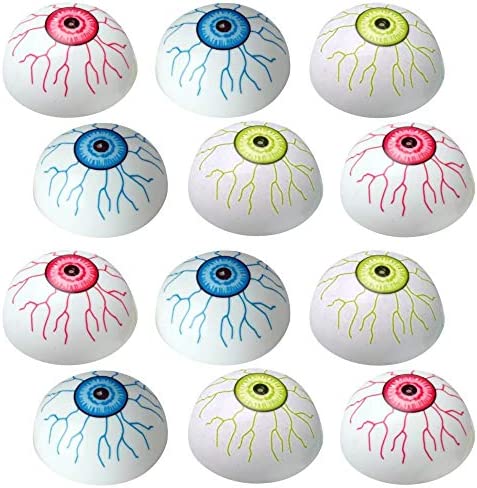 ArtCreativity Eyeball Poppers Set of 12 Pop-Up Half Ball T