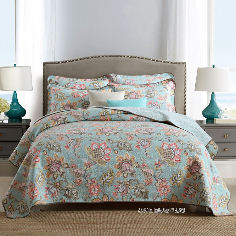 纯棉韩国高档床盖绗缝被炕盖床单