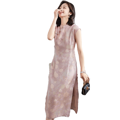 贝源法式减龄背心裙桑蚕丝连衣裙