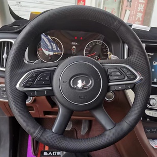 长城炮方向盘套真皮风骏5 风骏6专用手缝把套 21年款