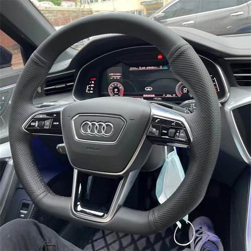奥迪Q6专用手缝方向盘套Q7 A7L Q5 A6L A4L Q2L Q4 Q5LTT全包把套