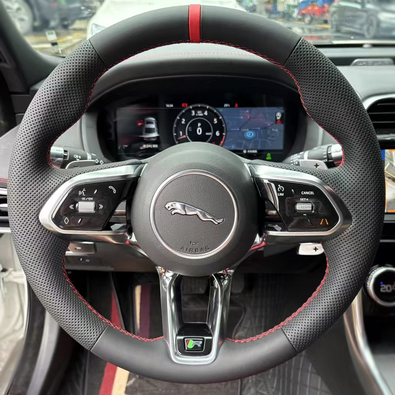 适用于捷豹XEL XFL F-TYPE EFI-PACE方向盘套手缝专车专用把套