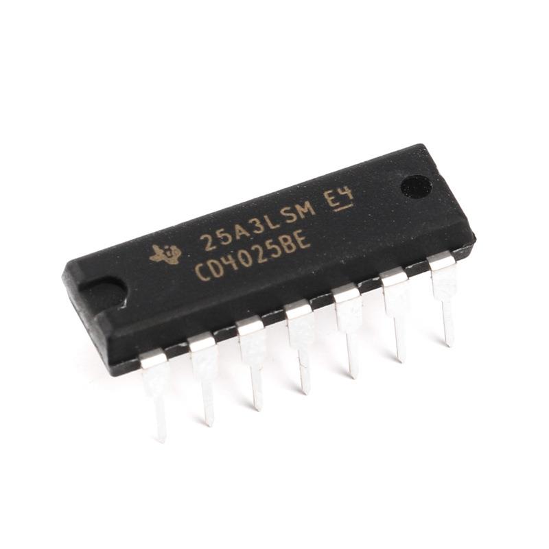 原装正品 直插 CD4025BE DIP-14 逻辑芯片 三输入端或非门