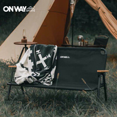 OnwaySports双人椅户外室内折叠椅便携式 限时降价 铝合金椅子
