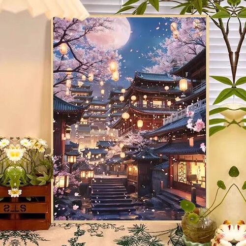亭台楼阁风景钻石画满钻2026新款