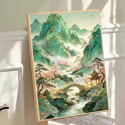 2026新款国风风景5D满钻钻石画