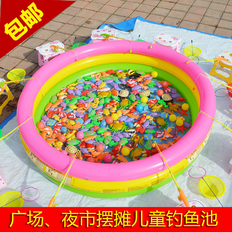 充气钓鱼池玩具池摆摊儿童