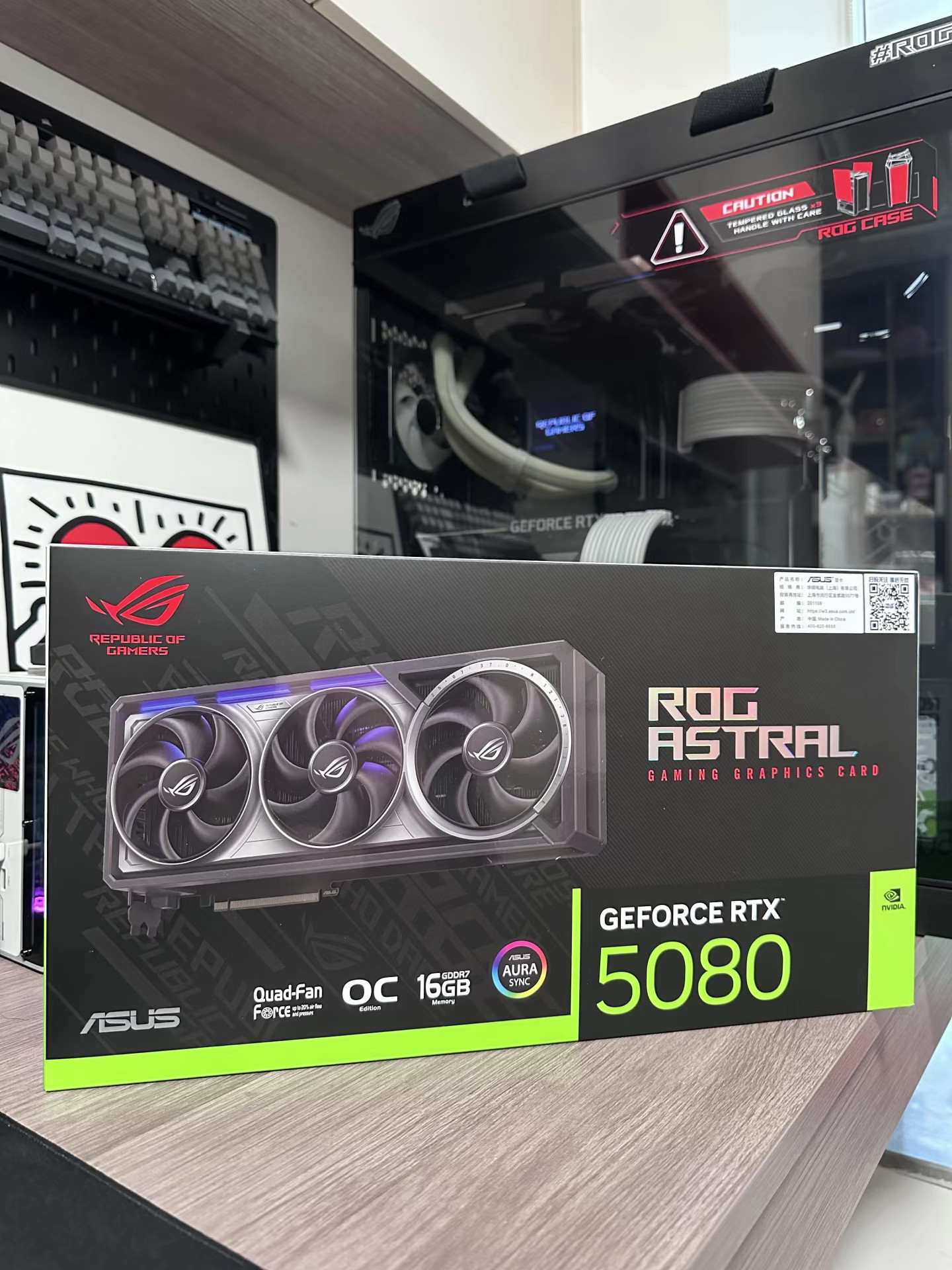 ROG RTX5080 16GB夜神OC智能设计游戏电竞旗舰台式电脑机独立显卡图片
