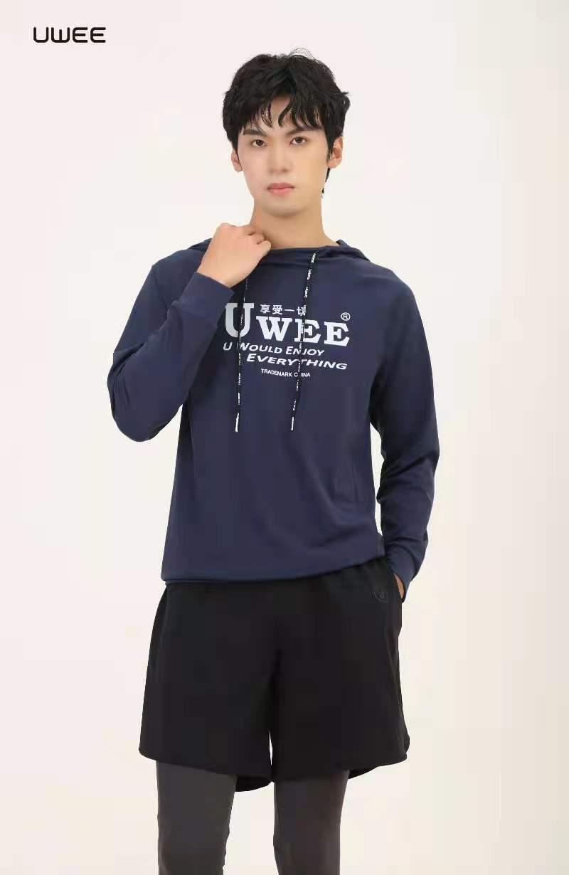 连帽套头卫衣上衣印花款男女同款