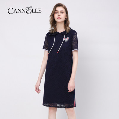 Cannelle晴迷桂莉女士蕾丝连衣裙