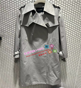 风衣A1BEE134584 品质长款 A1BEE1345太平鸟女装 2024春专柜正品