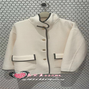 PU包边大衣A1AAE4189M1 2024冬专柜正品 A1AAE4189 女装