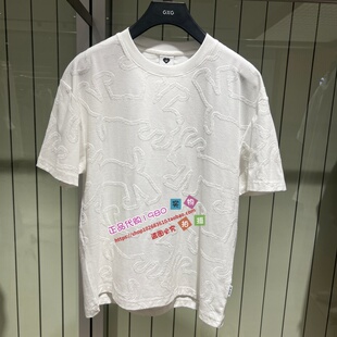 GXG男装 专柜正品2026夏新款圆领短袖T恤G26X442066T00-549