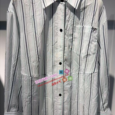 A1CAG2221 女装2026夏款专柜正品新款条纹衬衫 A1CAG222152-599