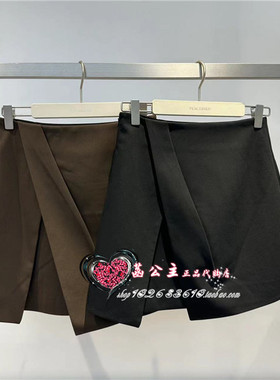 A1GED3201太平鸟女2023夏专柜正品斯文不规则半身裙A1GED320189