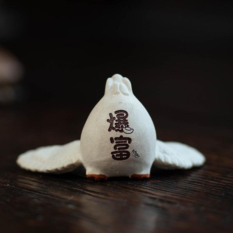 宜兴暴富鸭紫砂茶宠茶水可养招财