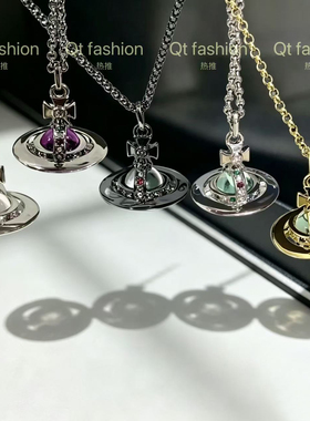 轻奢中号立体玻璃珠项链简约个性百搭毛衣链