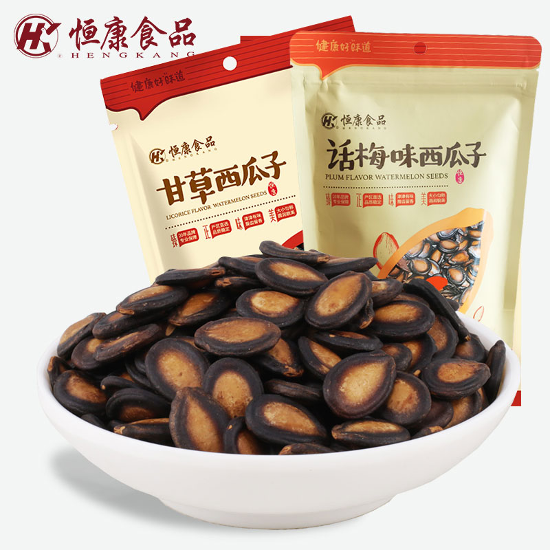 恒康甘草西瓜子话梅味200g*6袋图片