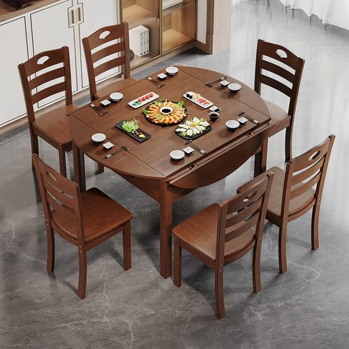 家用一体折叠圆桌麻将桌两用餐桌
