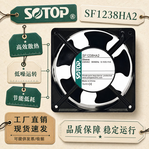 SOTOP全新现货12CM机柜散热扇