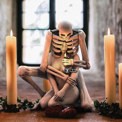 MightyJaxx骷髅与美女心公仔